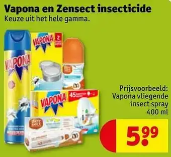 Kruidvat Vapona vliegende insect spray aanbieding