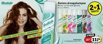 Kruidvat Droogshampoo original aanbieding