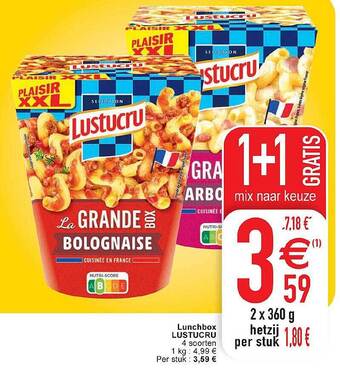 Cora Lunchbox lustucru aanbieding