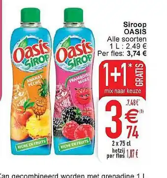Cora Siroop oasis aanbieding