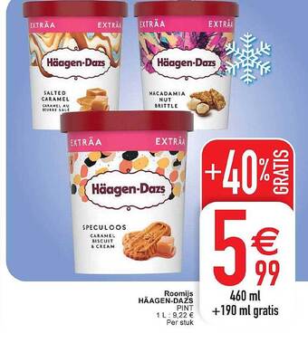 Cora Roomijs häagendazs aanbieding