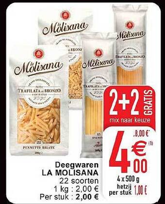 Cora Deegwaren la molisana aanbieding