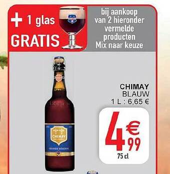 Cora Chimay blauw aanbieding