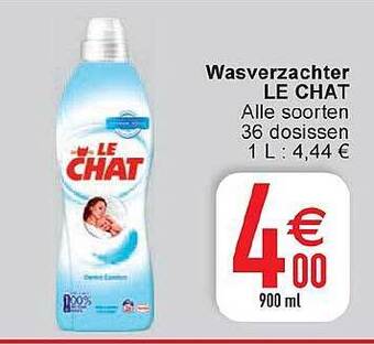 Wasverzachter le chat