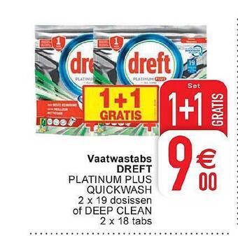 Cora Vaatwastabs dreft aanbieding