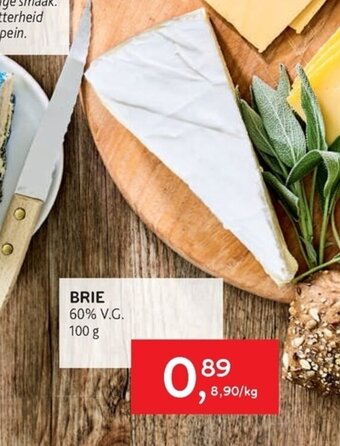 Alvo Brie 60% V.G. 100 g aanbieding