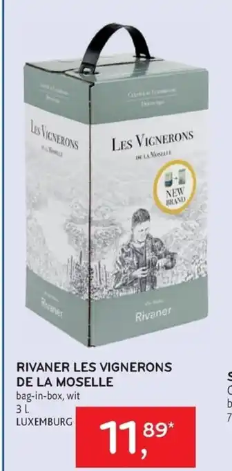 Alvo Rivaner Les Vignerons De La Moselle bag-in-box, wit 3 L Luxemburg aanbieding