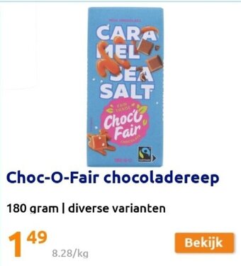Choc-o-fair chocoladereep 180 gram