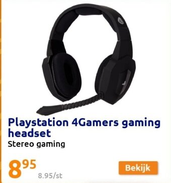 Action Playstation 4gamers gaming headset aanbieding
