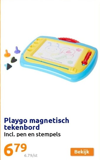 Action Playgo magnetisch tekenbord aanbieding
