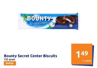 Action Bounty secret center biscuits 132 gram aanbieding