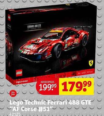 Kruidvat Lego technic ferrari 488 gte aanbieding