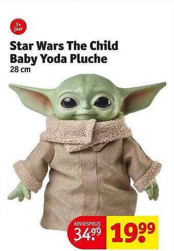Kruidvat Star wars the child baby yoda pluche aanbieding