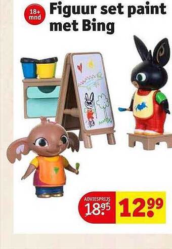 Kruidvat Figuur set paint met bing aanbieding