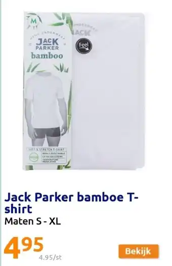 Action Jack Parker bamboe T-shirt S-XL aanbieding