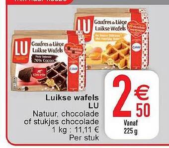 Cora Luikse wafels lu aanbieding