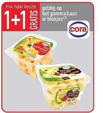 Cora Kaas in blokjes aanbieding