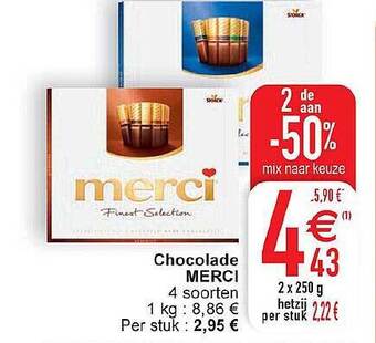 Cora Chocolade merci aanbieding
