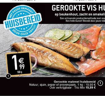 Gerookte makreel huisbereid