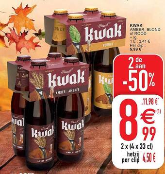 Cora Kwak amber, blond of rood aanbieding