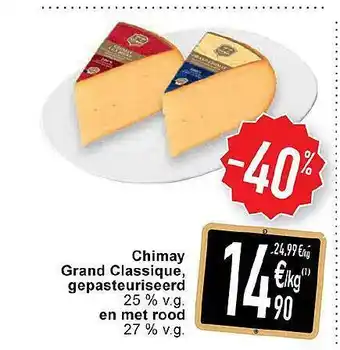 Cora Chimay grand classique, gepasteuriseerd en met rood aanbieding
