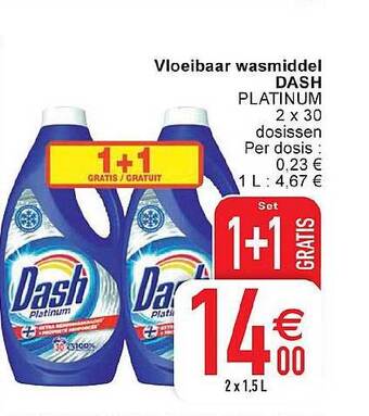 Cora Vloeibaar wasmiddel dash aanbieding