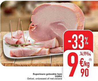 Cora Superieure gekookte ham aanbieding
