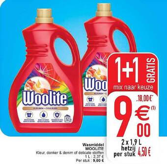 Cora Wasmiddel woolite aanbieding