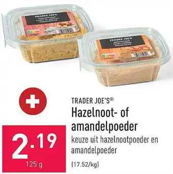 Hazelnoot of amandelpoeder