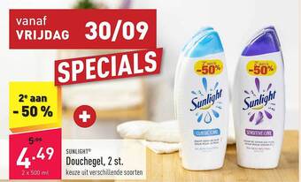 ALDI Sunlight douchegel, 2 st aanbieding
