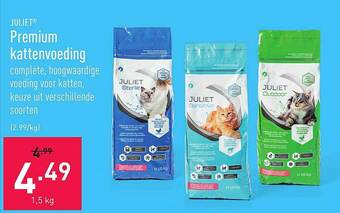 ALDI Juliet premium kattenvoeding aanbieding