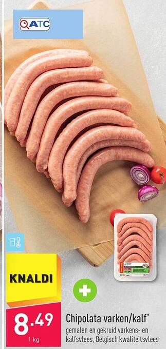 ALDI Chipolata varken-kalf aanbieding