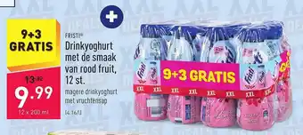 ALDI Fristi drinkyoghurt met de smaak van rood fruit, 12 st aanbieding