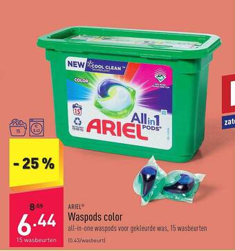 ALDI Ariel waspods color aanbieding
