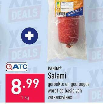 ALDI Panda salami aanbieding