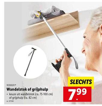 Wandelstok of grijphulp