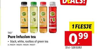 Lidl Tao pure infusion tea aanbieding
