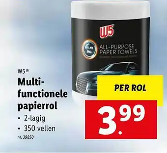 Lidl W5 multifunctionele papierrol aanbieding