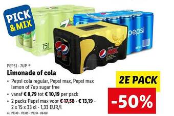Lidl Pepsi 7up limonade of cola aanbieding