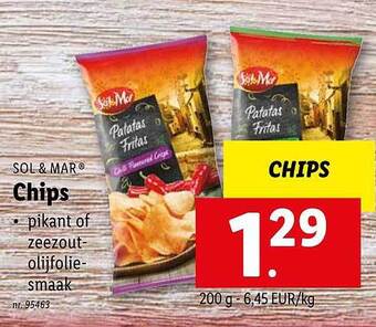 Lidl Sol & mar chips aanbieding