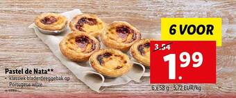 Lidl Pastel de nata aanbieding