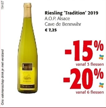 Colruyt Riesling Tradition 2019 aanbieding