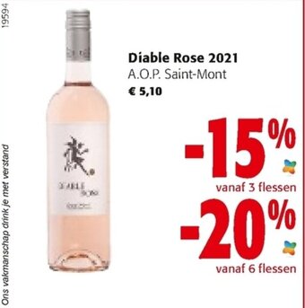 Colruyt Diable Rose 2021 aanbieding