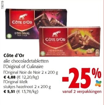 Colruyt Cote d'Or aanbieding