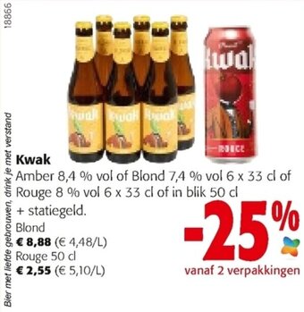 Colruyt Kwak Blond, Rouge aanbieding