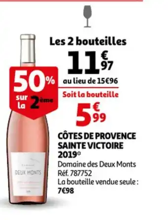 Auchan Cotes De Provence Sainte Victoire 2019 aanbieding