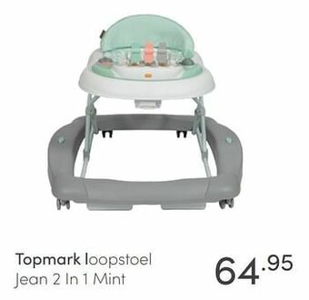 Baby & Tiener Topmark loopstoel jean 2 in 1 mint aanbieding