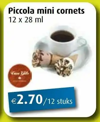 Piccola mini cornets