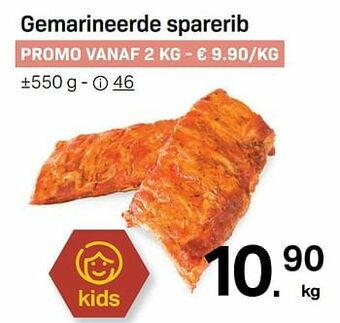 Buurtslagers Gemarineerde sparerib aanbieding