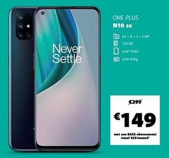 Base One plus n10 5g aanbieding